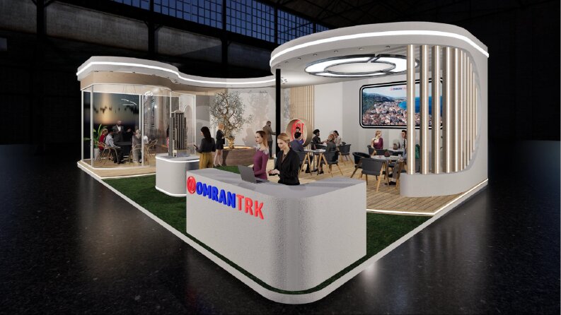 Firmalara özel modern stant tasarımları yapıyorum.