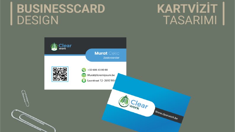 Temizlik Şirketi Kartvizit Tasarımı