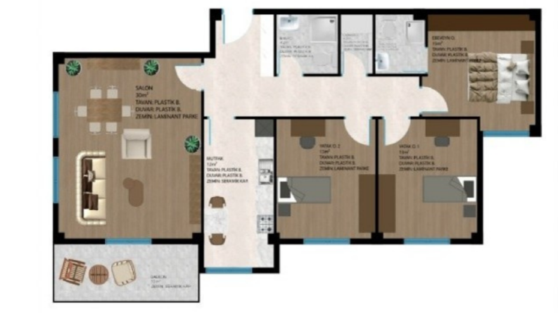 PHOTOSHOP İLE PLAN- KESİT BOYAMA 