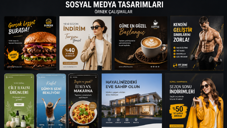 Profesyonel Sosyal Medya Tasarımları | Instagram, Facebook v