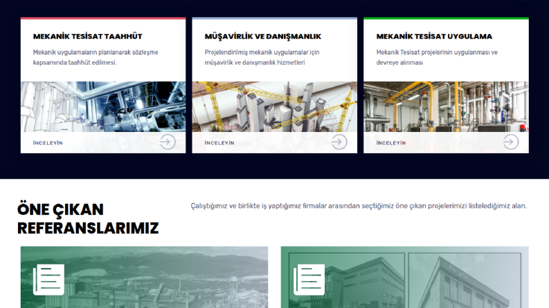 DOA Mekanik Web Sitesi