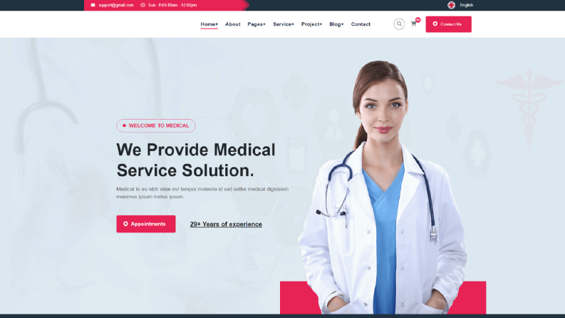 Sağlık Temalı Web Sitesi
