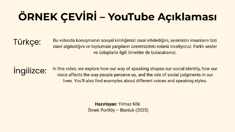 Profesyonel Türkçe-İngilizce Metin Çevirisi