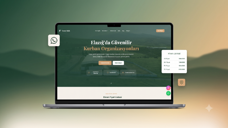 Temiz Adak – Yerel Hizmet Firması İçin Kurumsal Site