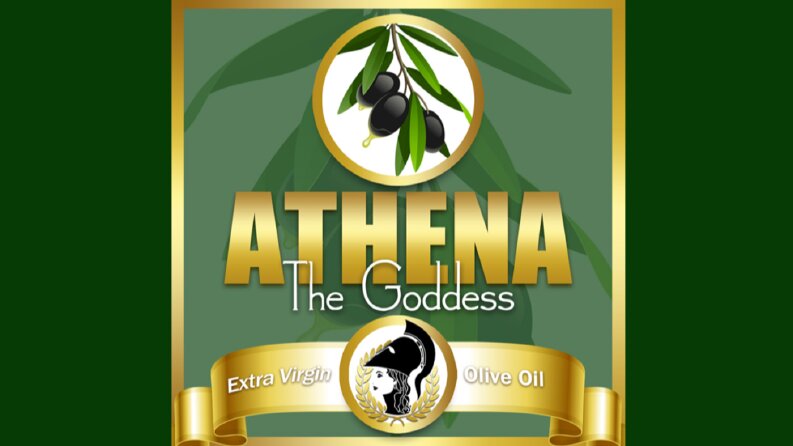 Athena Zeytin Yağları etiket