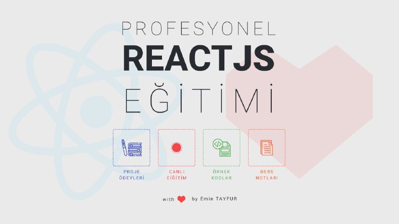 ReactJS özel ve canlı eğitim