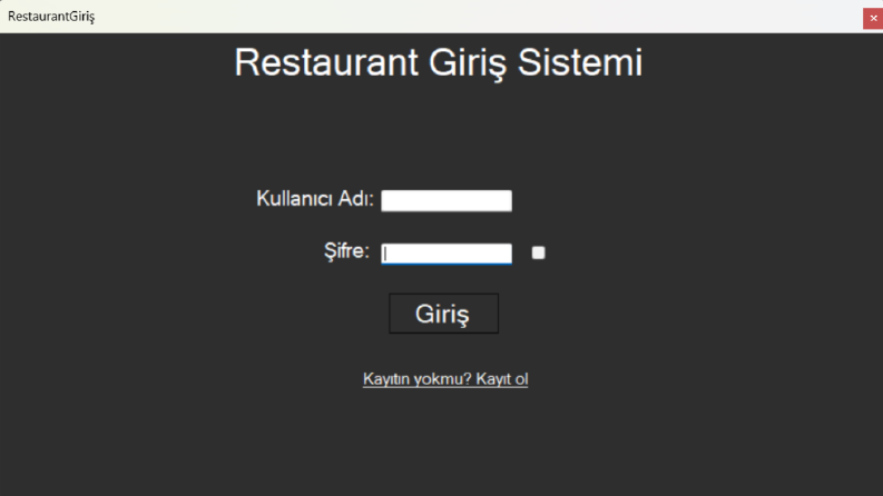 Restaurant Sistemi