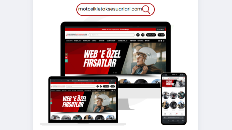 Motosiklet Aksesuarları E-Ticaret Web Sayfası