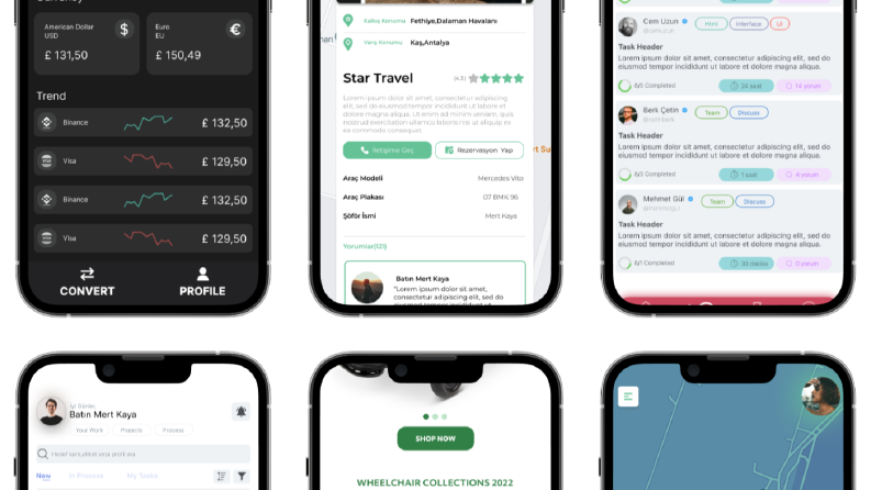 UI/UX Çalışmalarım