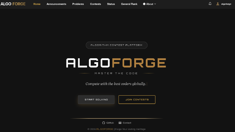 AlgoForge — Algoritma Yarışması Platformu