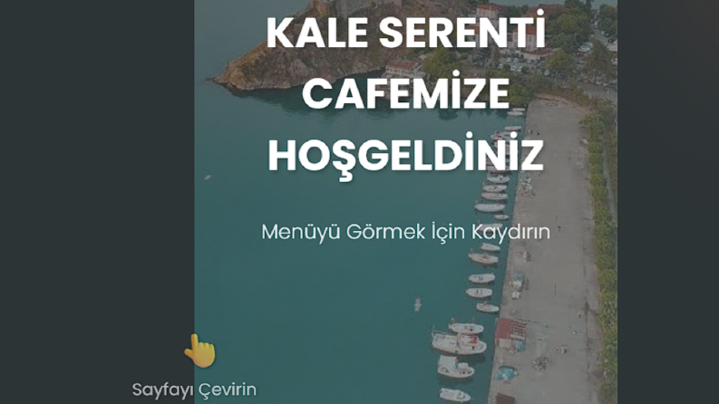 Cafe için QR menü