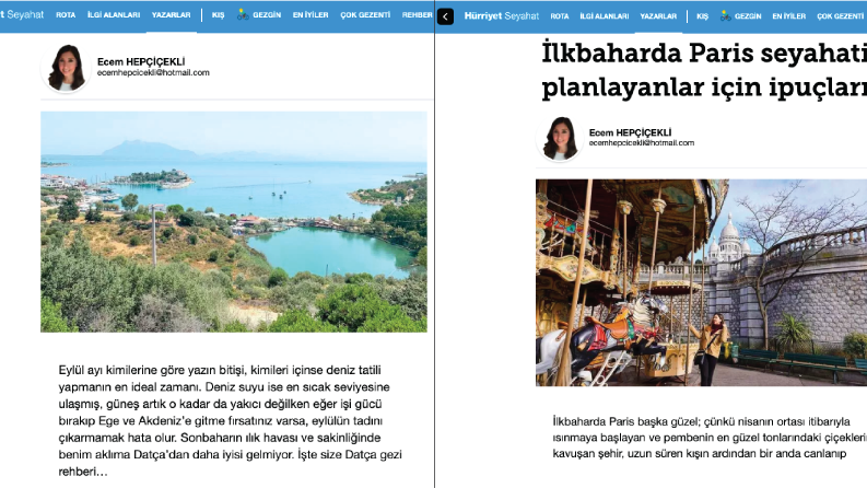 Lifestyle ve Seyahat Blog İçerikleri