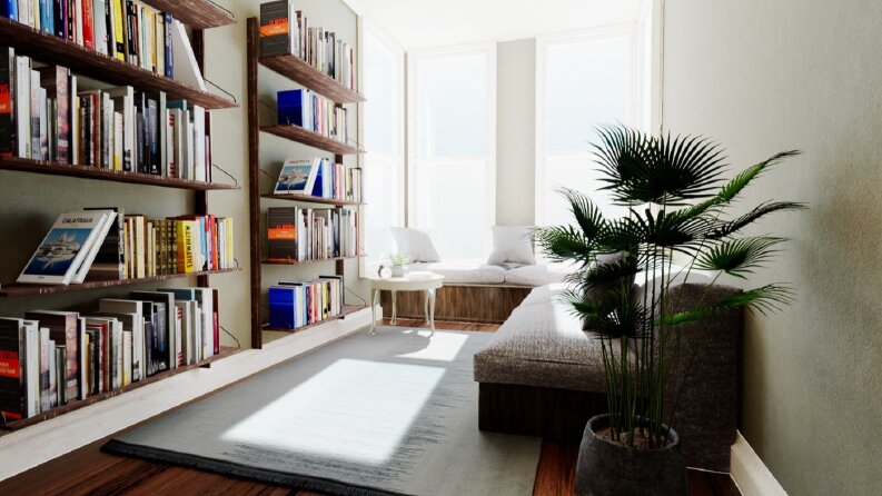 sitting room 3d modelling