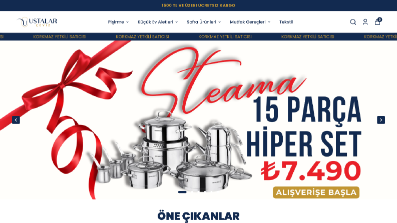 ikas - Çeyiz Mağazası Sitesi Oluşturma ve Grafik Tasarımı