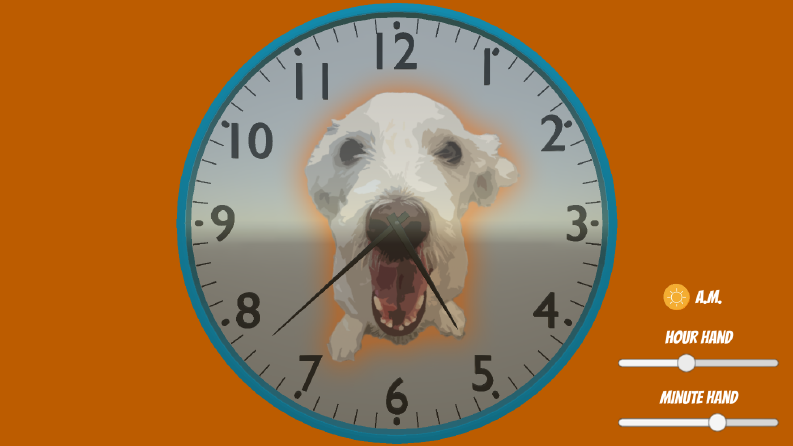 "Puffy Clock" isimli akıllı tahta uygulaması