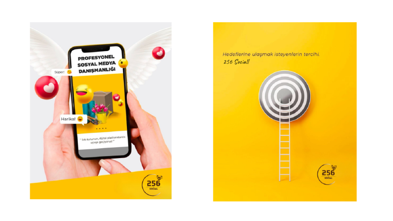 256 Social İnstagram Post Tasarımları