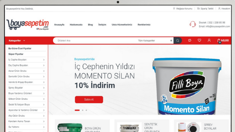 Boyasepetim E-Ticaret Sitesi Ve Logo Tasarımı