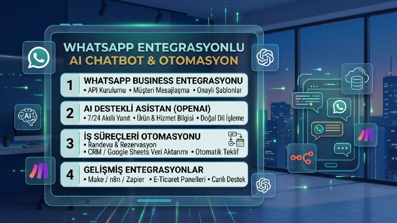 WhatsApp Entegrasyonlu AI Chatbot ve Otomasyonu Yapıyorum 