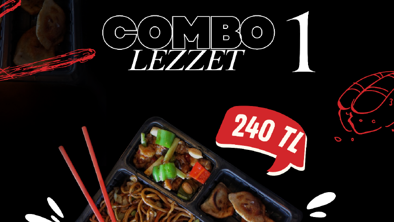 Restoran Combo Lezzet Afiş Tasarımı
