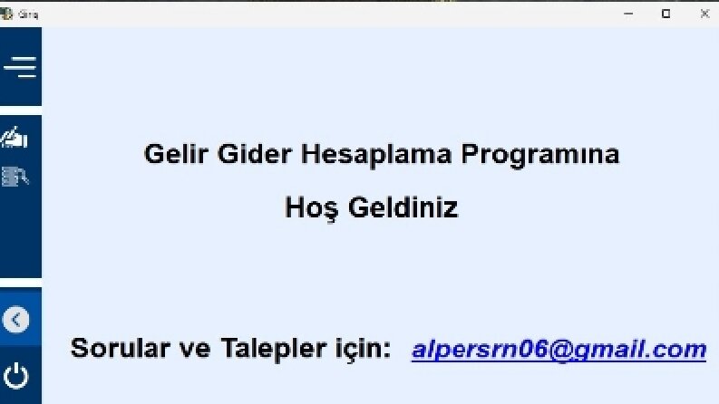 c# windows forms gelir gider programı