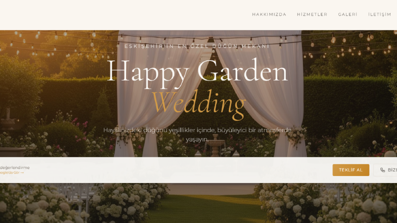 Happy Garden Wedding
