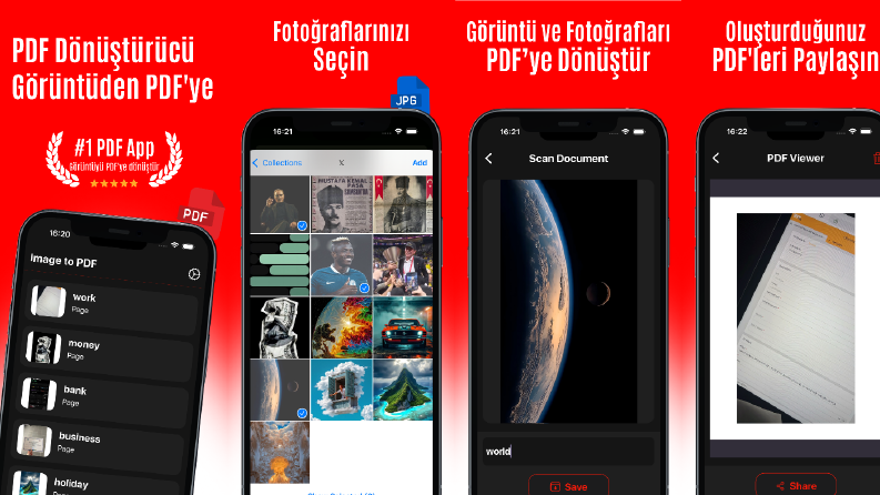 Görselleri PDFe Dönüştüren Uygulama