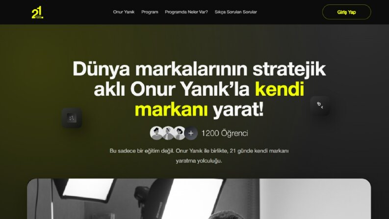 21 Günde Marka – Kilitli Günlü Eğitim Platformu