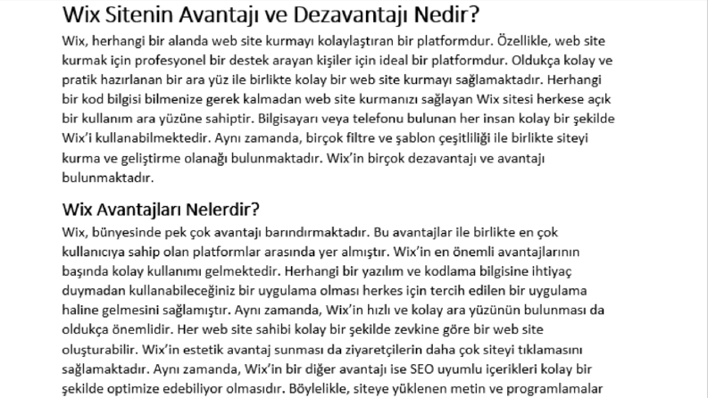 Wix Nedir? Wix Sitesi
