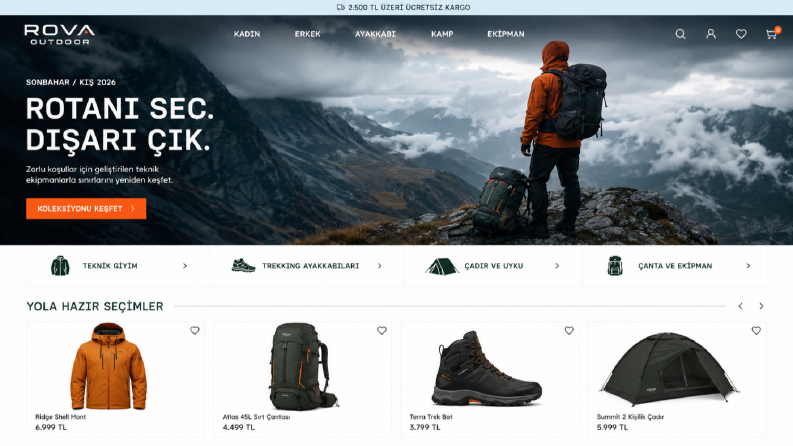 ROVA OUTDOOR – Teknik Outdoor Mağazası