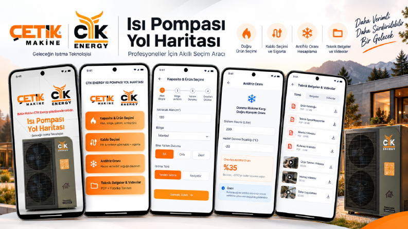 Çetik Enerji – Heat Pump Technical Selection Mobile App