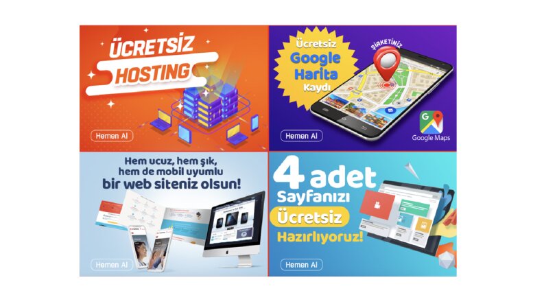 Etkileyici banner tasarımları