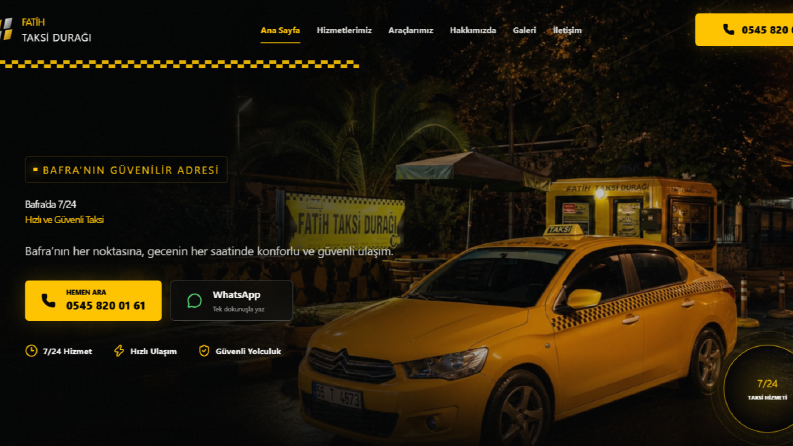 Taksi İşletmelerine Özel Web Siteleri