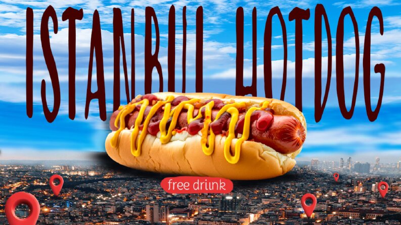İSTANBUL HOTDOG SOSYAL MEDYA AFİŞ TASARIMI