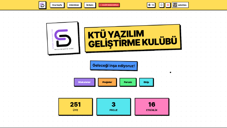 KTU-SDC - Kulüp web sitesi