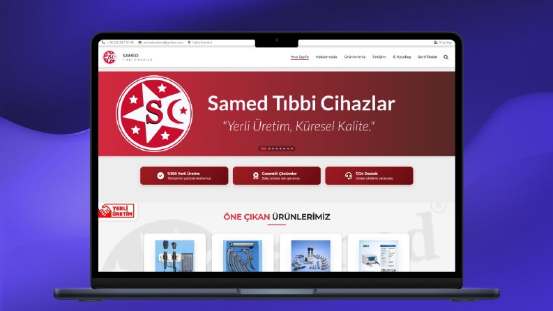 Samed Tıbbi Cihazlar: Kurumsal & Modern Web Çözümü