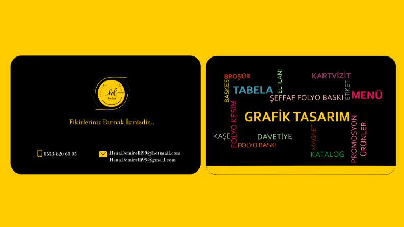 hd Reklam Kartvizit Tasarımı