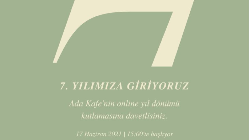 Ada Cafe-Afiş Çalışması