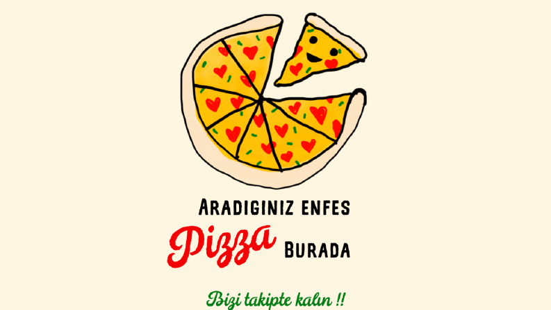 Pizza Firması Örnek Reklam Çalışması
