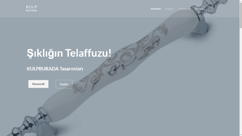 KULBURADA Web Sitesi Tasarımı