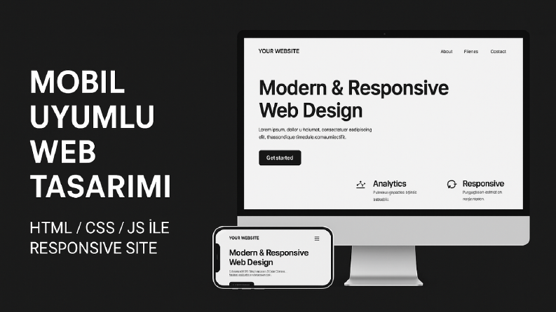 HTML, CSS ve JavaScript ile Mobil Uyumlu Web Sitesi