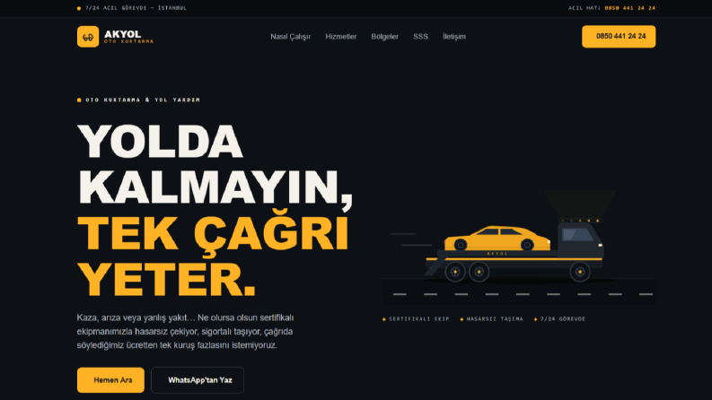 Yolda kaldığınızda yanınızdayız
