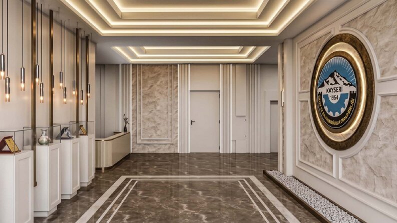 Kurumsal Giriş Holü | Modern İç Mekân Tasarımı