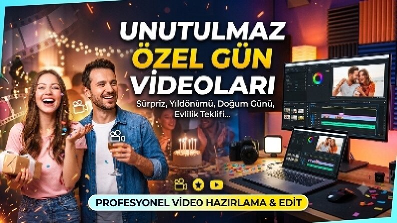 Özel günleriniz için duygusal ve etkileyici sürpriz videolar hazırlayabilirim