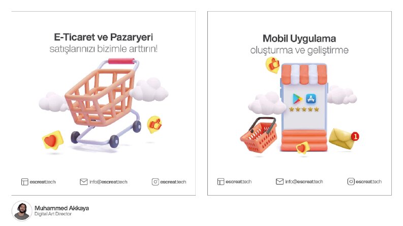 Escreat Technology - Sosyal Medya Gönderi Tasarımı