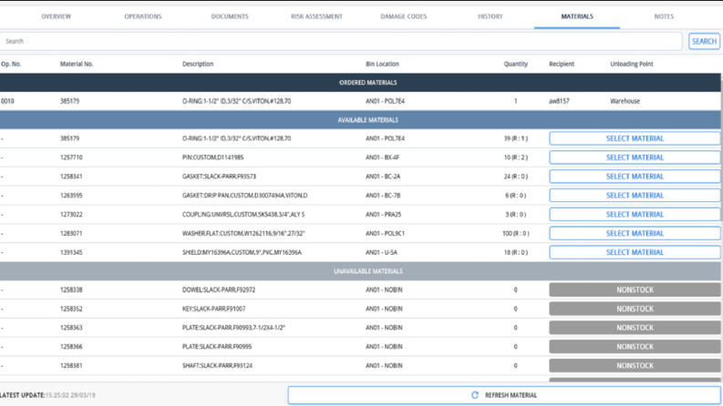 Çok uluslu lider bir kimya şirketi için uygulama