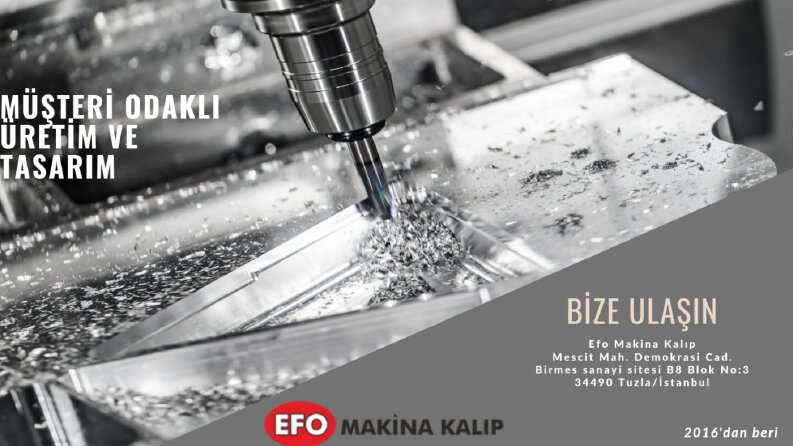 EFO makine kalıp reklam tasarımı