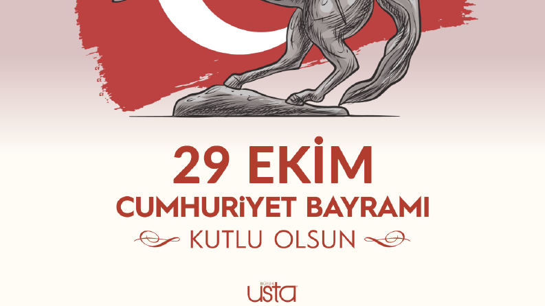 29 Ekim Cumhuriyet Bayramı Kutlama Tasarımı