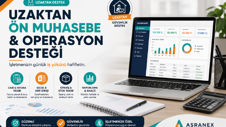 Uzaktan Ön Muhasebe & İşletme Operasyon Desteği