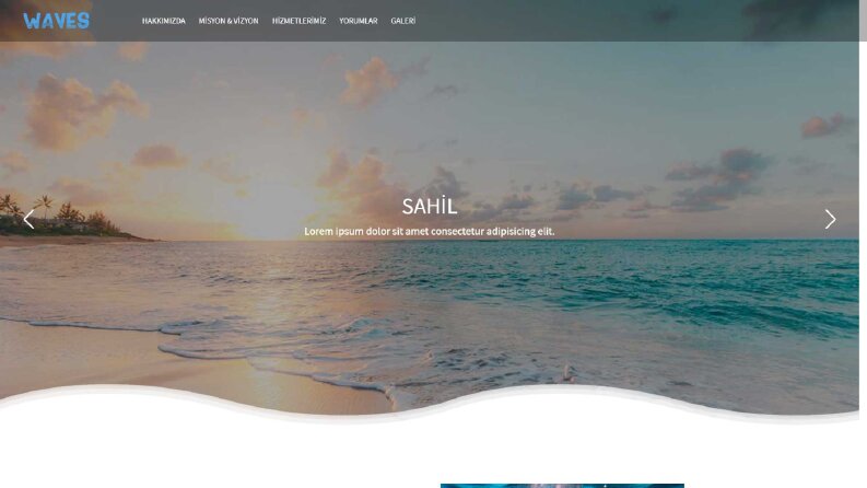 Waves - Landing Page