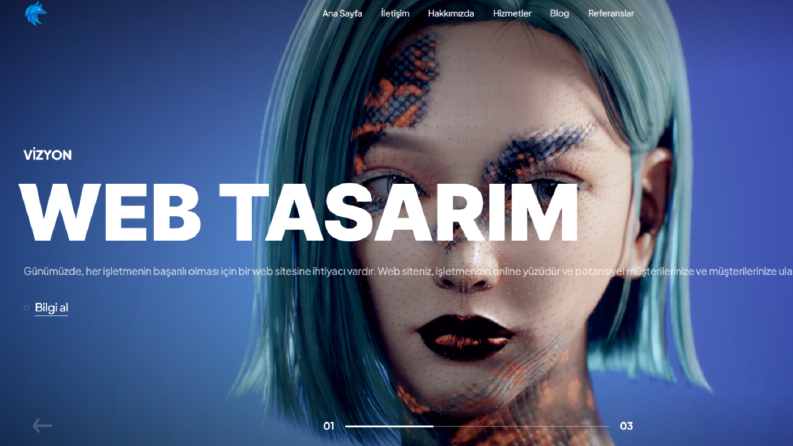 Veevak Web Tasarım sitesi için çalışma.